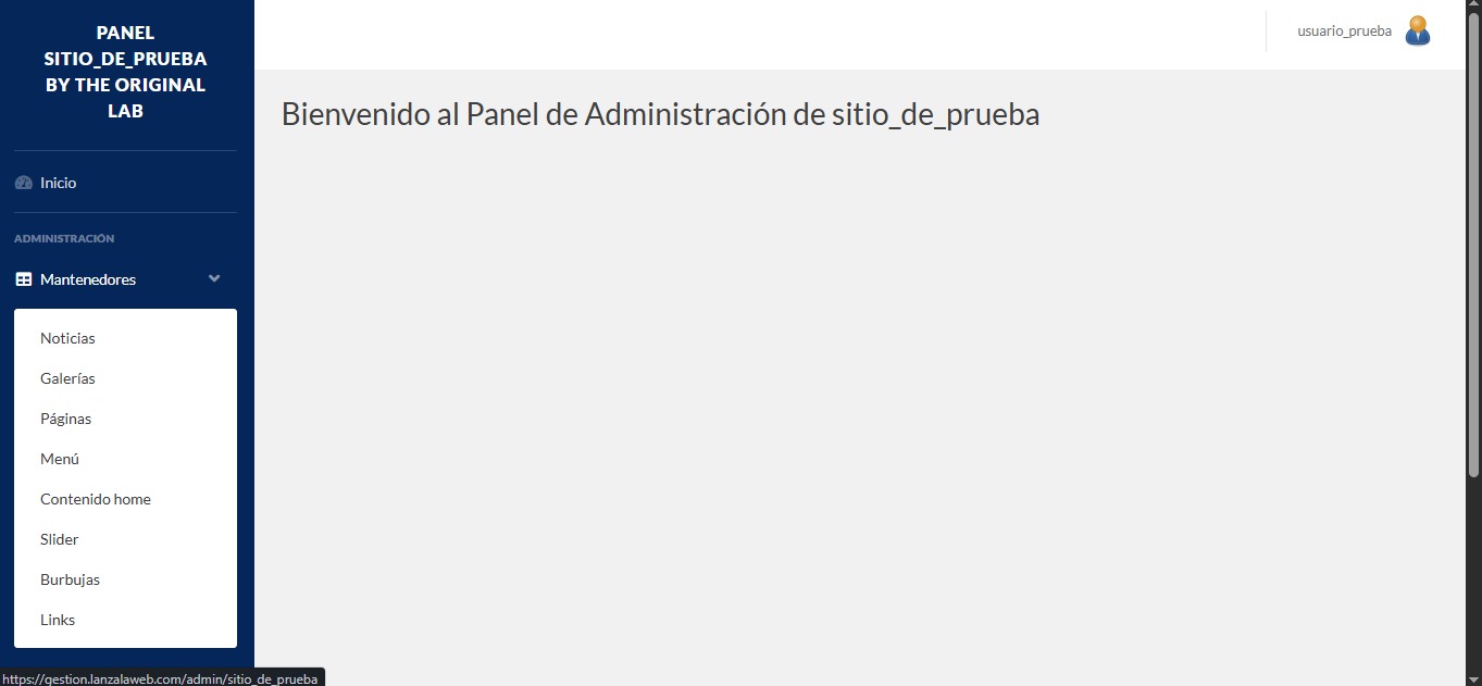 Gestión de Páginas